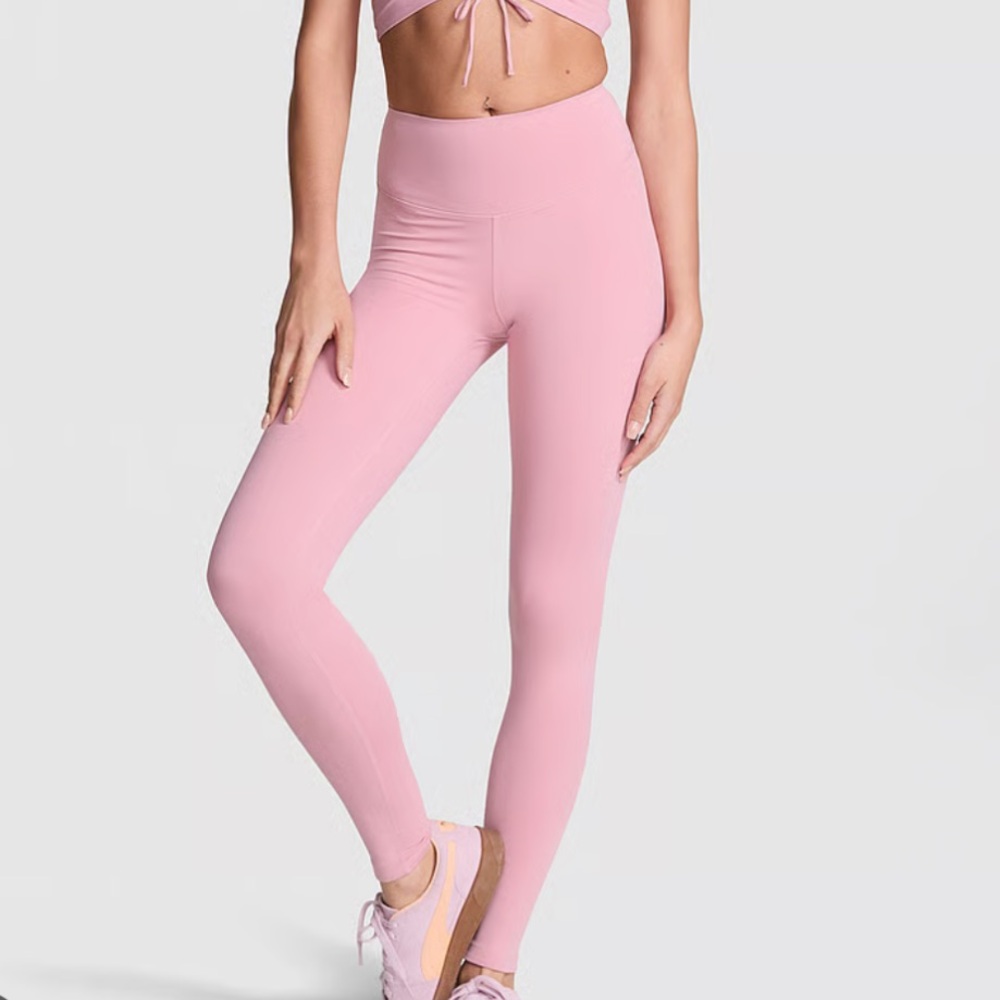 🎀Pink vs high rise relay legging